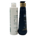 Mini-kit lissage protéine Arginina Vitta Gold 200 ml + shampooing préparateur La Genèse L'Iéna Paris 200 ml (3/4 face)