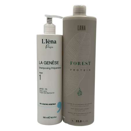 Kit lissage organique Tropical Coconut Lana 1 L + shampooing L'Iéna 500 ml