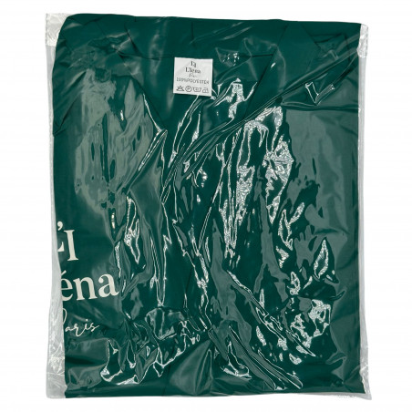 Kimono vert polyester L'Iéna Paris (emballage recto)