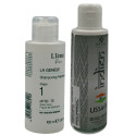 Mini-kit lissage indien Mya + shampooing préparateur N° 1 La Genèse L'Iéna Paris 2 x 100 ml (3/4 face)