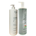 Kit Lissage indien Mya + shampooing préparateur N° 1 La Genèse L'Iéna 2 x 1 L (3/4 face)
