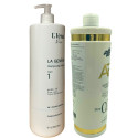 Kit Lissage Liso Lambido Ana Paula Carvalho + shampooing L'Iéna 2 x 1 L (3/4 face gauche)