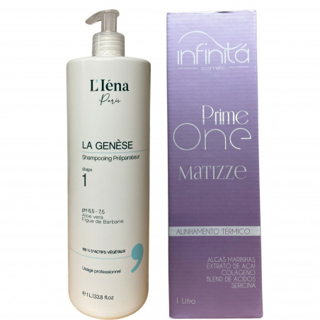 Kit lissage Prime One Matizze Infinitá + shampooing L'Iéna 2 x 1 L