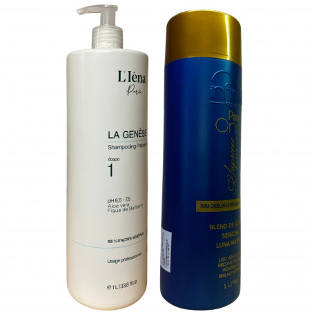 Kit lissage Prime One Supreme Premium Infinitá + shampooing L'Iéna 2 x 1 L (3/4 face)