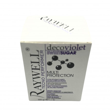Décolorant DecoViolet SweetSugar Multi Protection Tecno Performer Raywell 500 g (3/4 haut)