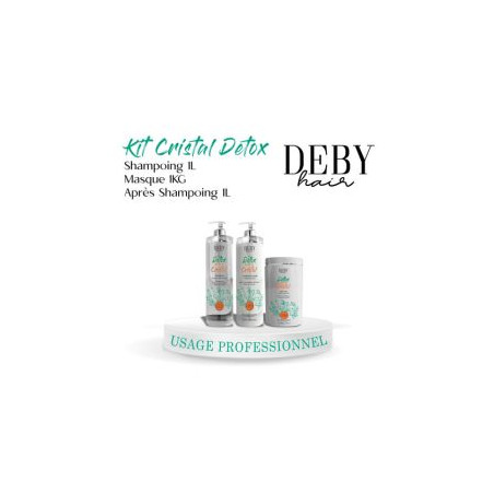 Kit Detox Banho de Cristal Deby Hair 3 produits (visuel)