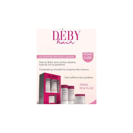 Kit total home care Lisa Protein Deby Hair shampooing, après-shampooing & masque 3 x 300 : fiche