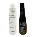 Kit lissage protéine Black Pearl Secrets + shampooing L'Iéna 2 x 200 ml