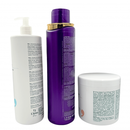 Kit Lissage Purple Tanino Mya + shampooing & masque L'Iéna 3 produits (verso 1)