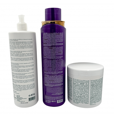 Kit Lissage Purple Tanino Mya + shampooing & masque L'Iéna 3 produits (verso 2)