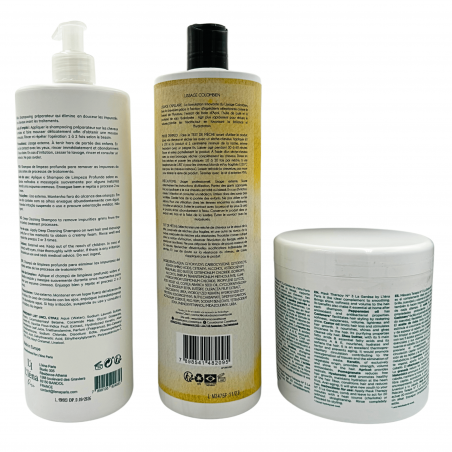 Kit Lissage Colombien Mya + shampooing & masque L'Iéna 3 produits (verso 2)