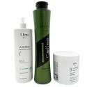 Kit lissage définitif Coffee Instantaneous Continents + shampooing & masque L'Iéna 3 produits (3/4 face)