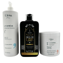 Kit Lissage indien Delhi Lizz New Delhi Lissage + shampooing & masque L'Iéna 3 produits