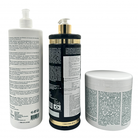 Kit Plastica Capilar Dona Liss Nicoletti Professional + shampooing & masque  L'Iéna 3 produits (verso 2)