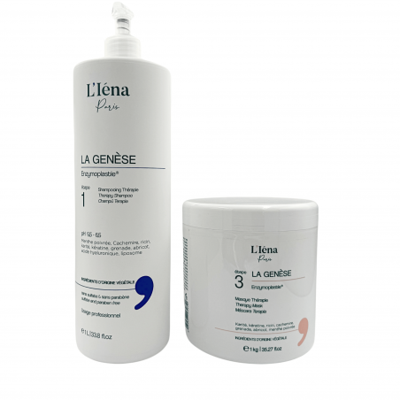 Kit Thérapie shampooing sans sulfate & masque La Genèse™ L'Iéna Paris 2 produits