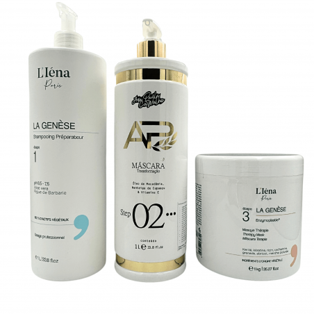 Kit Lissage Liso Lambido Ana Paula Carvalho + shampooing & masque L'Iéna 3 produits