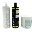 Kit Lissage Indien Gloss Brillance Miroité Queen Care Dona Indiana + shampooing & masque L'Iéna 3 produits (verso 1)