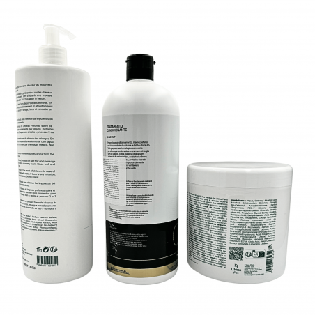 Kit Lissage brésilien protéine 02 Não Chore Mais Bórabella + shampooing & masque L'Iéna 3 produits (verso 3)