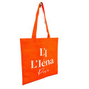 Tote bag orange L'Iéna Paris (3/4 face)