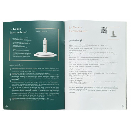 Catalogue professionnel 24 L'Iéna Paris 32 pages (pages 4 & 5 : lissage La Genèse™ Enzymoplastie)