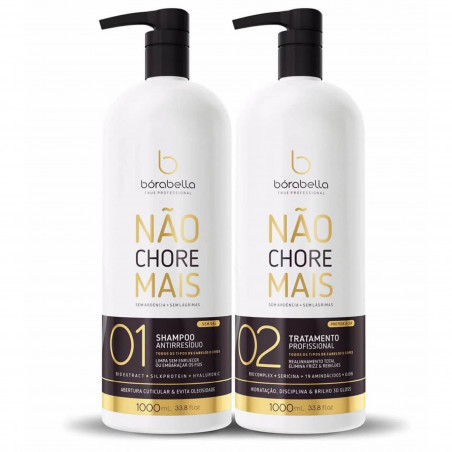 Kit Lissage brésilien protéine Não Chore Mais Bórabella 2 produits de 1 L