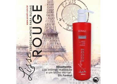 Lissage brésilien protéine Rouge Lisse Paris Sorali 500 ml (visuel 1)