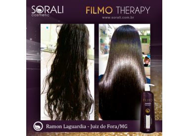 Lissage Filmo Therapy Recovery Gloss Sorali 1 kg (avant/après)