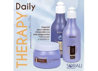 Shampooing 300 ml, après-shampooing 300 ml & masque réparateur 250 g Daily Therapy Sorali
