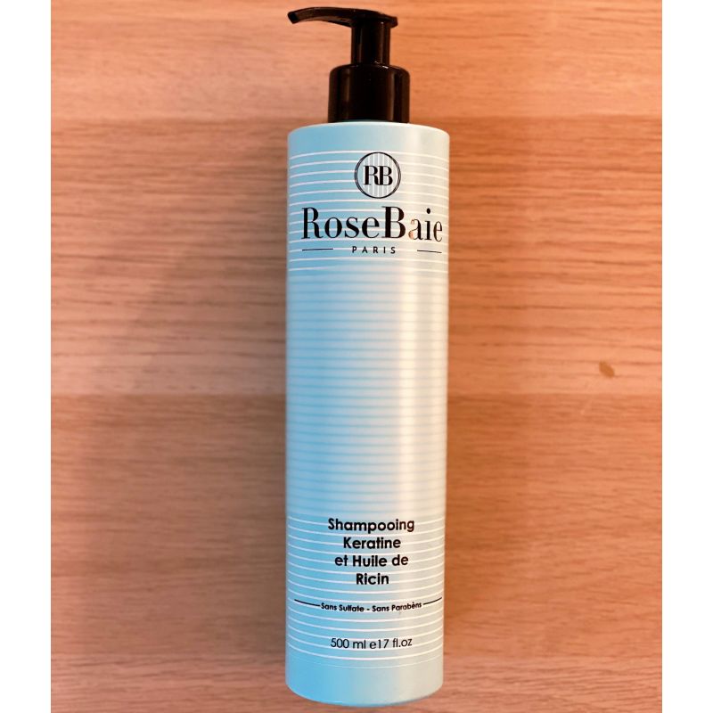 Rosebaie shampooing keratine et huile de ricin 500 ml