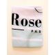 Cape RoseBaie rayée verte, rose des bois & blanche (fond crème)