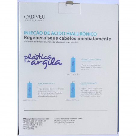 Kit Botox Plástica de Argila Cadiveu 3 x 500 ml (dos du coffret)