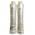 Kit lissage brésilien Cacau Platinum + shampooing clarifiant All Line Nouar Professional 2 x 1 L (verso)