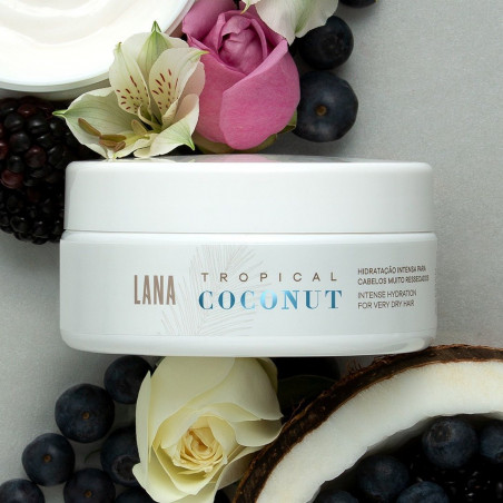 Masque hydratant vegan Tropical Coconut Lana 200 g (visuel 1)
