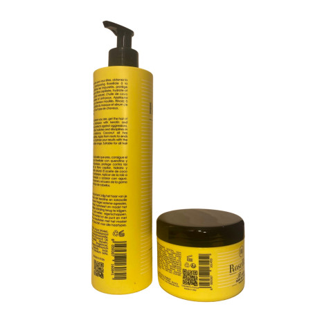 Kit botox kératine et huile de coco + shampooing RoseBaie 2 produits (verso 2, EAN)