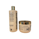 Kit d'entretien au lissage Kératine X Amla RoseBaie 2 produits : shampooing + masque (2 x 500 ml) (verso 2)