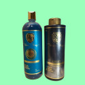Kit shampooing & patine fortifiante Toner Green Robson Peluquero 2 x 1 L (fond vert)