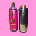 Kit shampooing & patine fortifiante Toner Pink Robson Peluquero 2 x 1 L (fond rose)