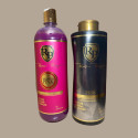 Kit shampooing & patine fortifiante Toner Pink Robson Peluquero 2 x 1 L (fond champagne)