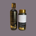 Kit shampooing Black & patine Silver Home Care de Robson Peluquero 2 x 300 ml (fond argent, verso)