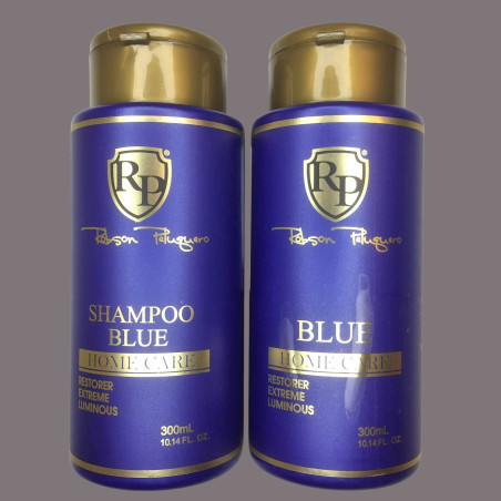 Kit shampooing & patine Blue Home Care de Robson Peluquero 2 x 300 ml (fond platine)