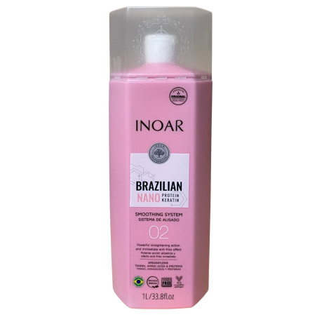 Lissage brésilien 02 Brazilian Nano Protein Keratin Inoar 1 L (recto)