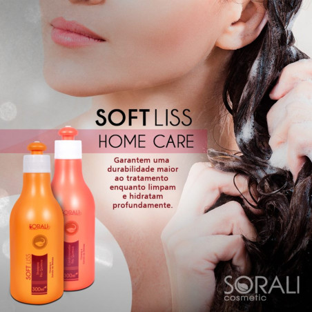 Kit home care post-traitement chimique Soft  Liss Sorali 2 x 300 ml (visuel 3)