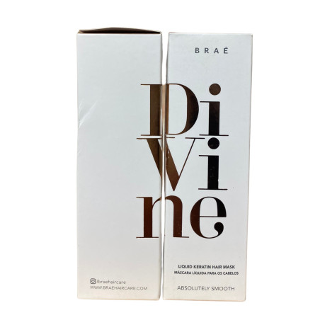 Masque liquide spécial blonde Divine Braé 60 ml (2 boîtes, gauche + face)
