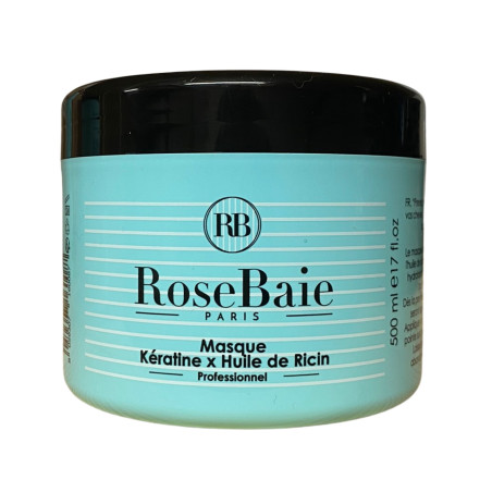 Masque kératine et huile de ricin RoseBaie 500 ml