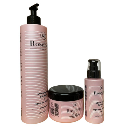 Kit botox shampooing sérum figue de Barbarie RoseBaie 3 produits (3/4 face)