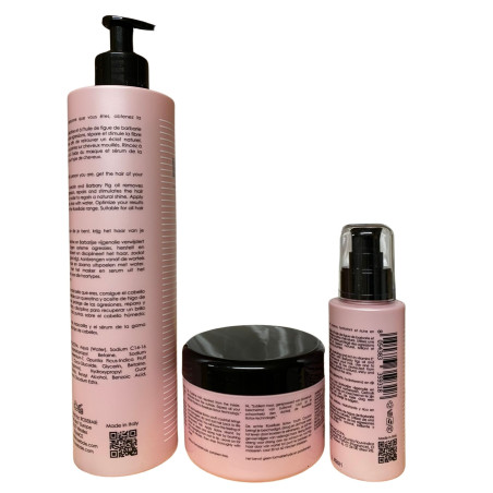 Kit botox shampooing sérum figue de Barbarie RoseBaie 3 produits (verso 2)