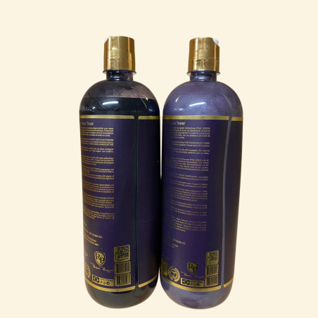 Kit Shampooing & Patine fortifiante The 4 Forces Toner Robson Peluquero 2 x 1 L (fond nacre, verso 2)
