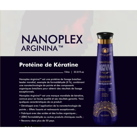 Lissage protéine Nanoplex Arginina Vitta Gold 1 L (visuel)
