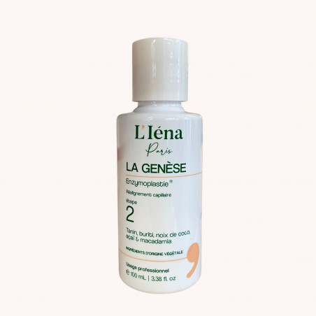 Lissage Enzymoplastie étape 2 La Genèse L'Iéna Paris 100 ml (fond rose L'Iéna)
