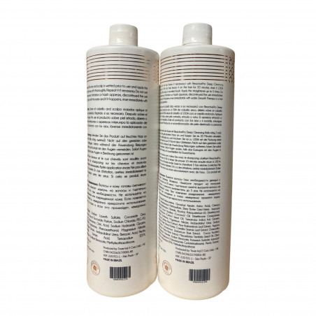 Kit lissage collagène & bio tanin Smooth Therapy Reactive Pro de Piur 2 x 1 L (verso droit, EAN)
